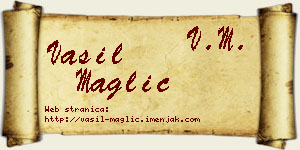 Vasil Maglić vizit kartica